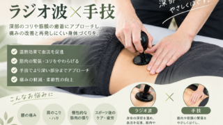 腰痛、肩こり、疲労感を改善するアプローチ なかや整骨院